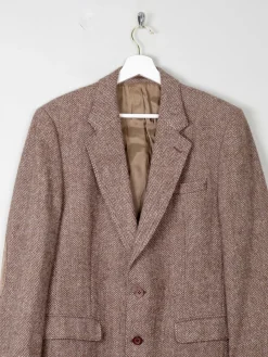 Men's 1970s Vintage Brown Tweed Jacket 38