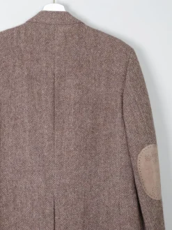 Men's 1970s Vintage Brown Tweed Jacket 38