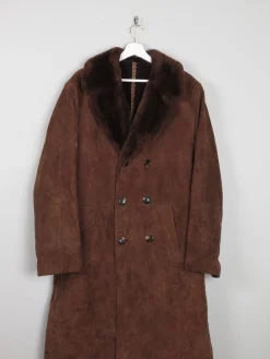 Men's 1970s Vintage Sheepskin Coat 44/ Large