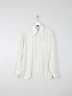 Men's Striped 1970s Vintage Shirt M
