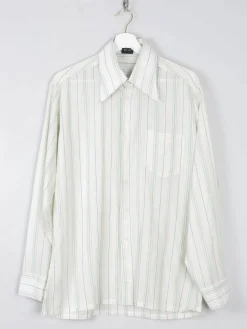 Men's Striped 1970s Vintage Shirt M