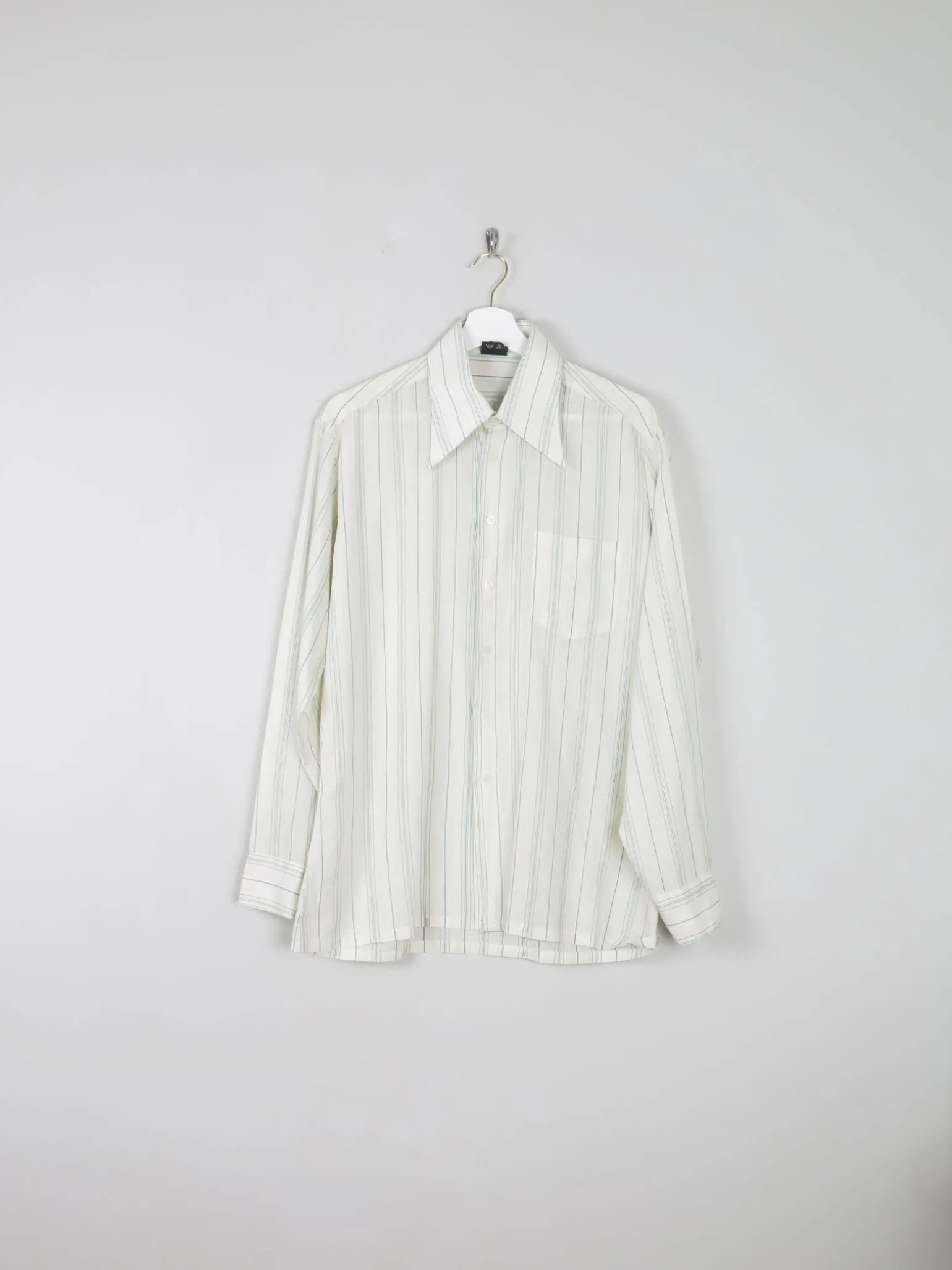 Men's Striped 1970s Vintage Shirt M