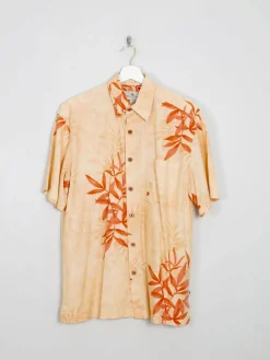 Men's Tangerine Vintage Hawaiian Shirt M/L