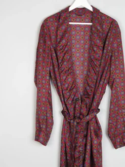 Mens Tootal Hortex Paisley Vintage Smoking Style Dressing Gown M/L