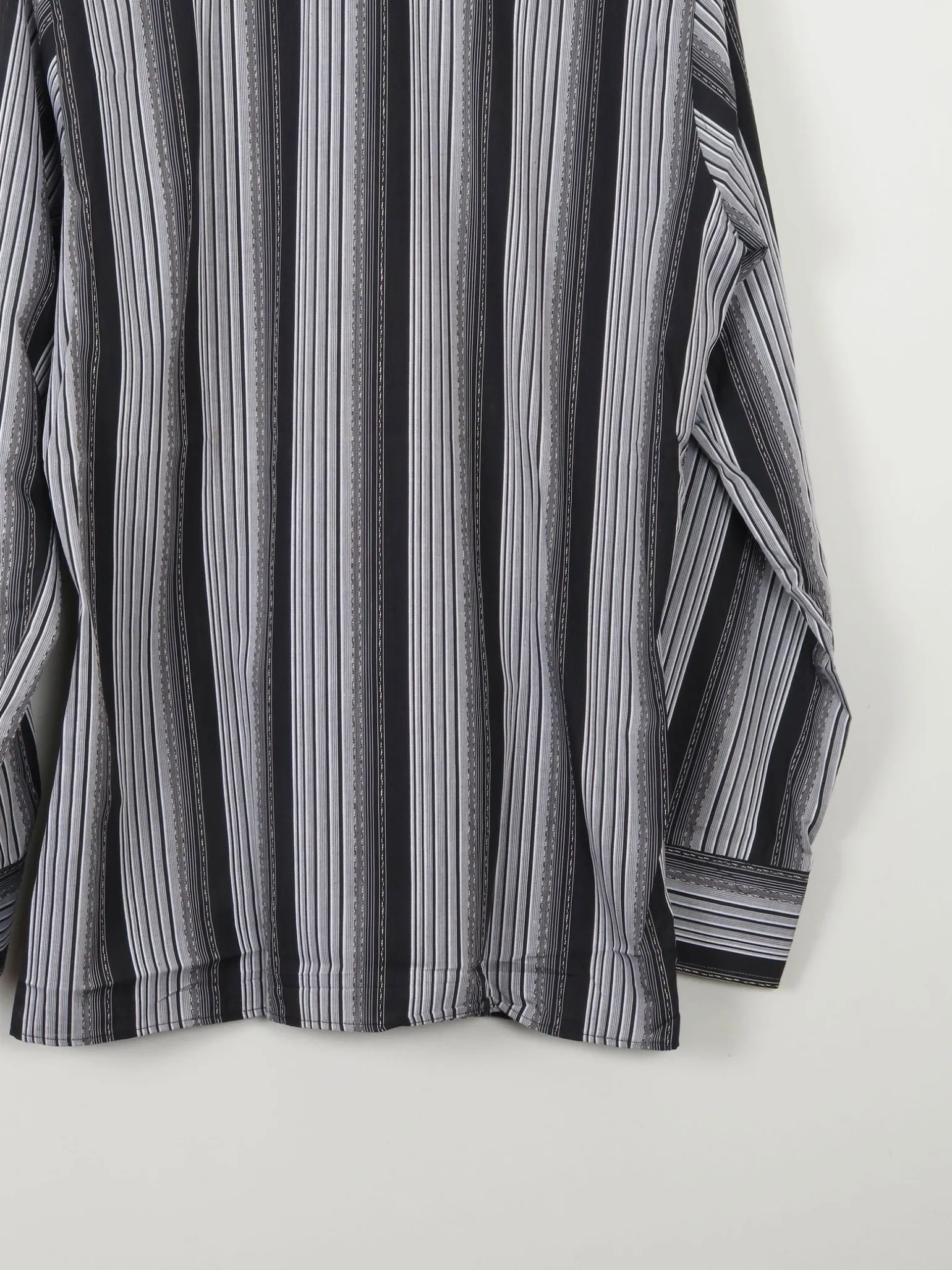Men's Unworn Vintage Shirt 1970s Striped Rocola 15"/38