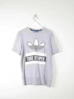 Men's Vintage Adidas Grey T-shirt L