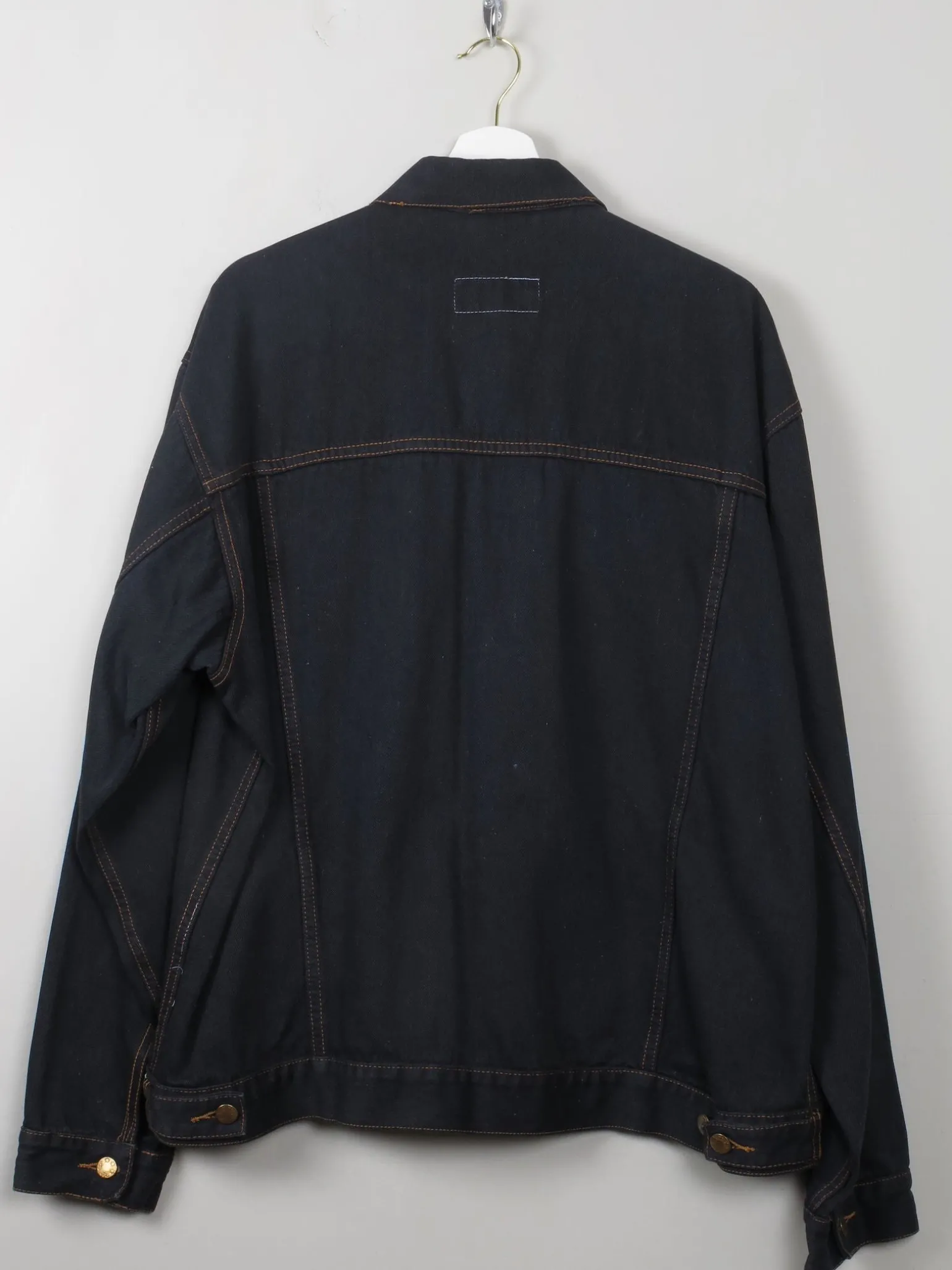 Men's Vintage Black Denim Jacket M/L