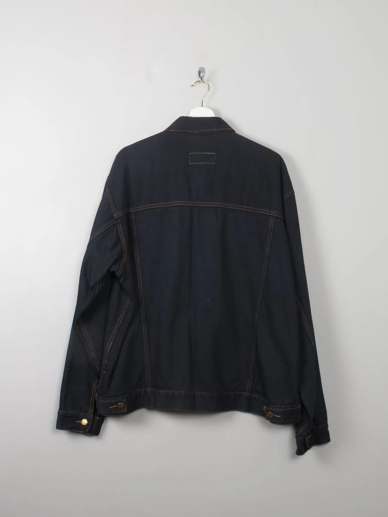 Men's Vintage Black Denim Jacket M/L
