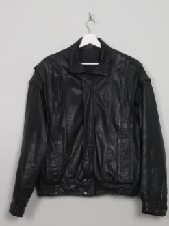 Men's Vintage Black Leather S