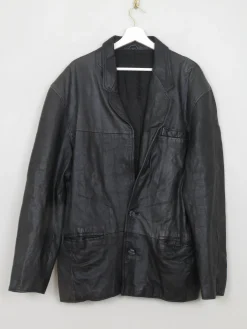 Men's VIntage Black Leather Jacket M/L