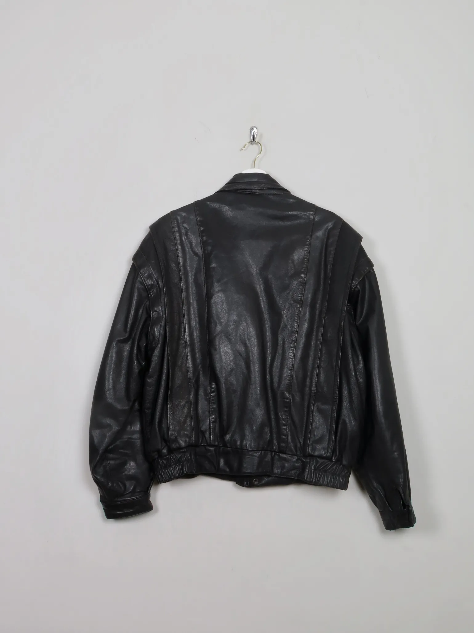 Men's Vintage Black Leather S