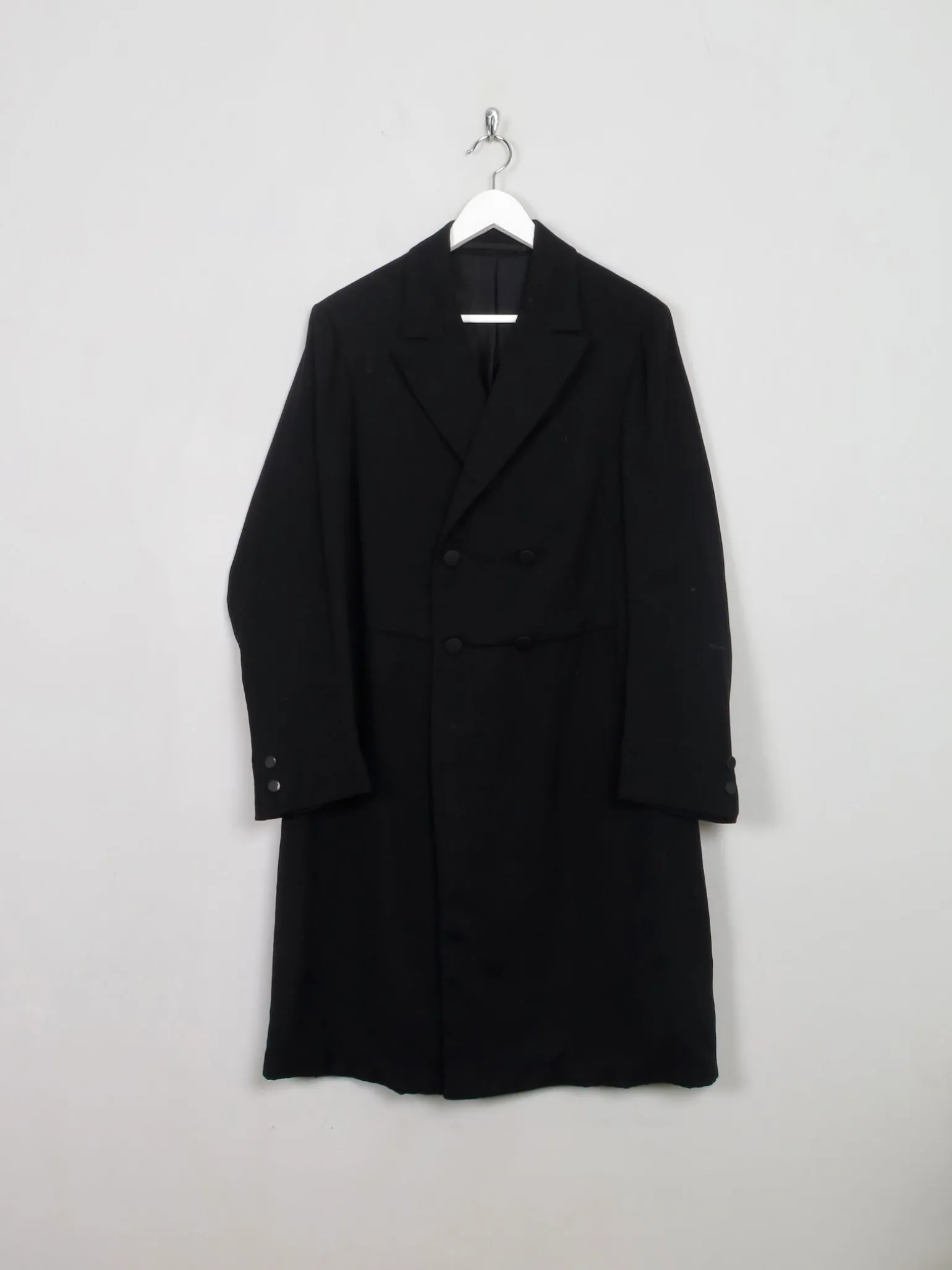 Men's Vintage Black Mourning Coat 40"/M