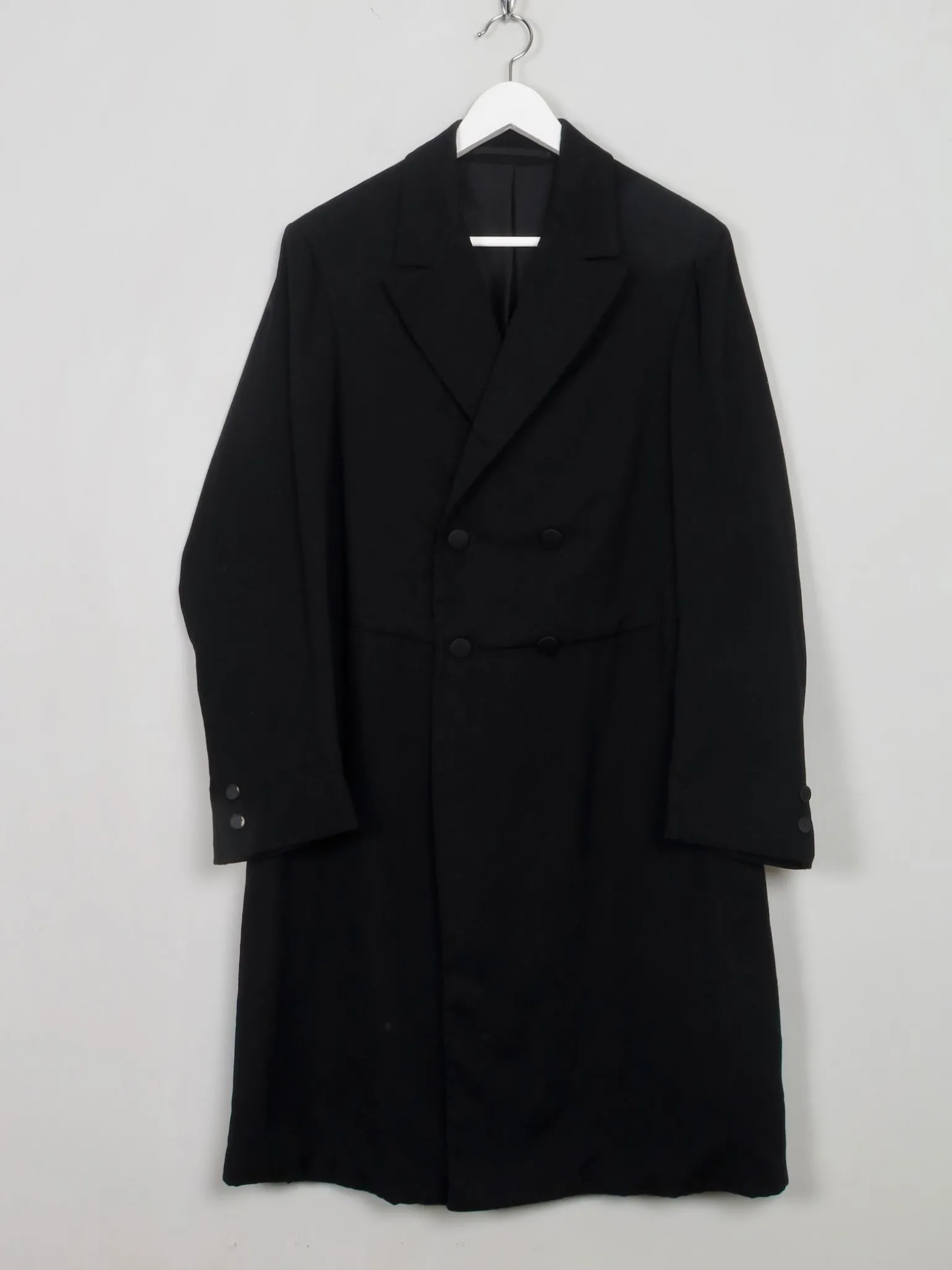 Men's Vintage Black Mourning Coat 40"/M