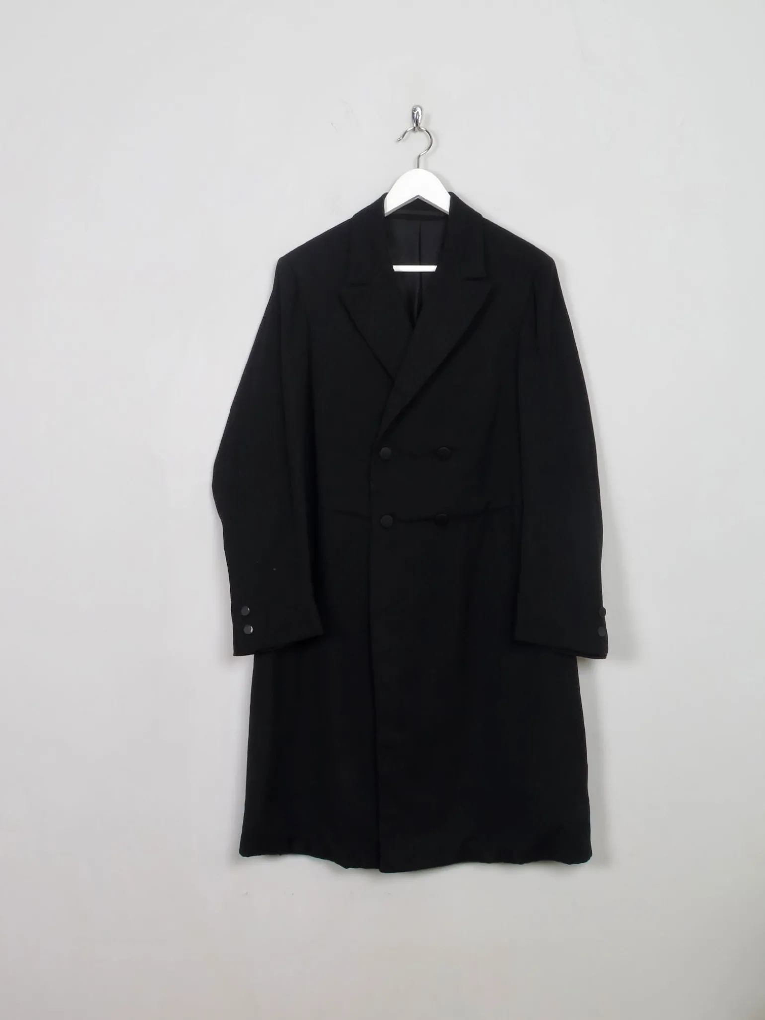 Men's Vintage Black Mourning Coat 40"/M