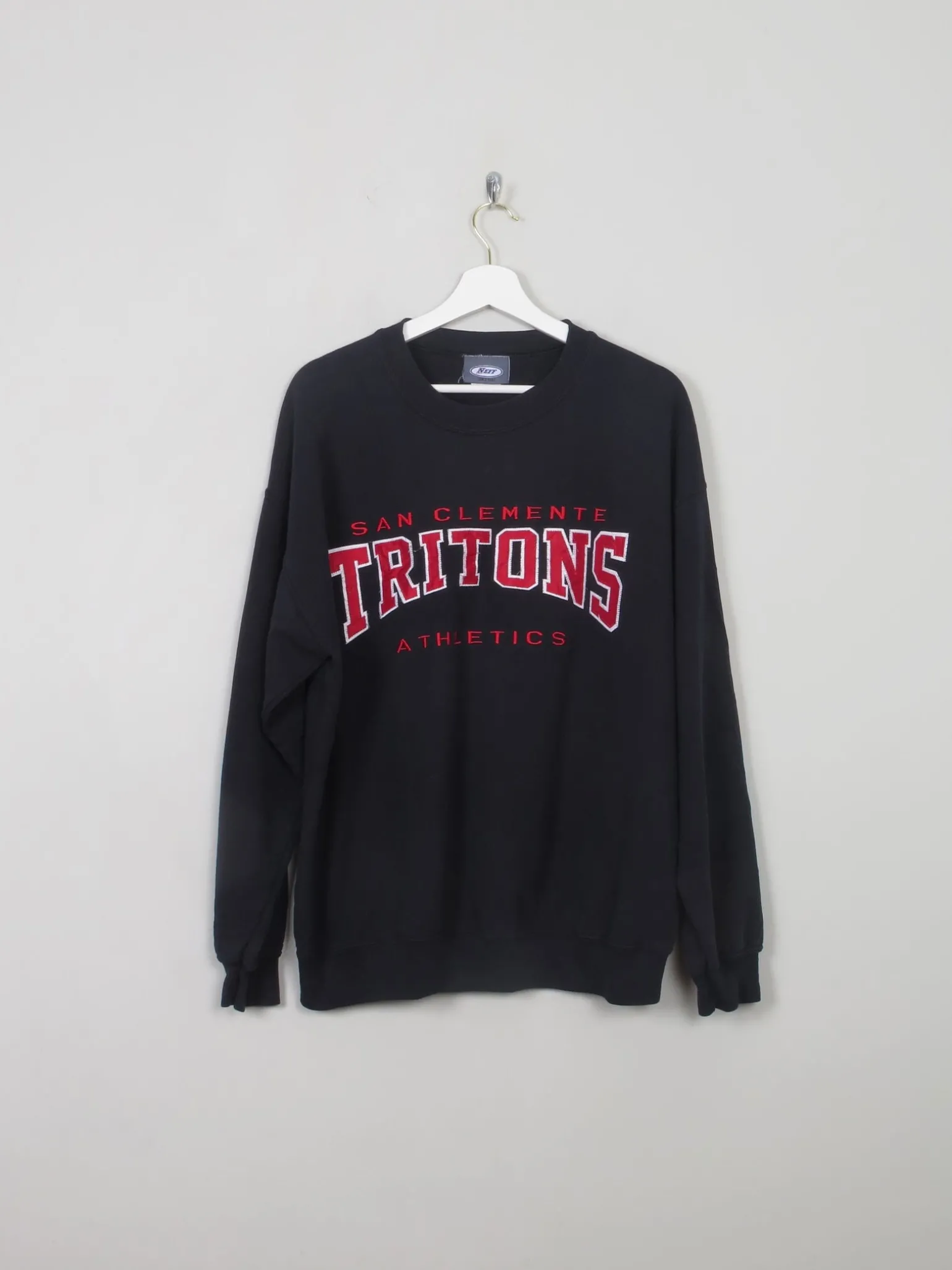 Men's Vintage Black Sweatshirt With Logo L