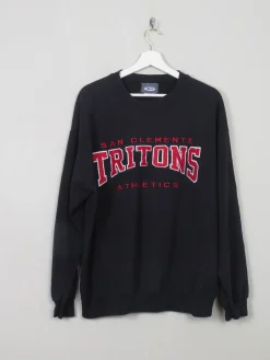 Men's Vintage Black Sweatshirt With Logo L