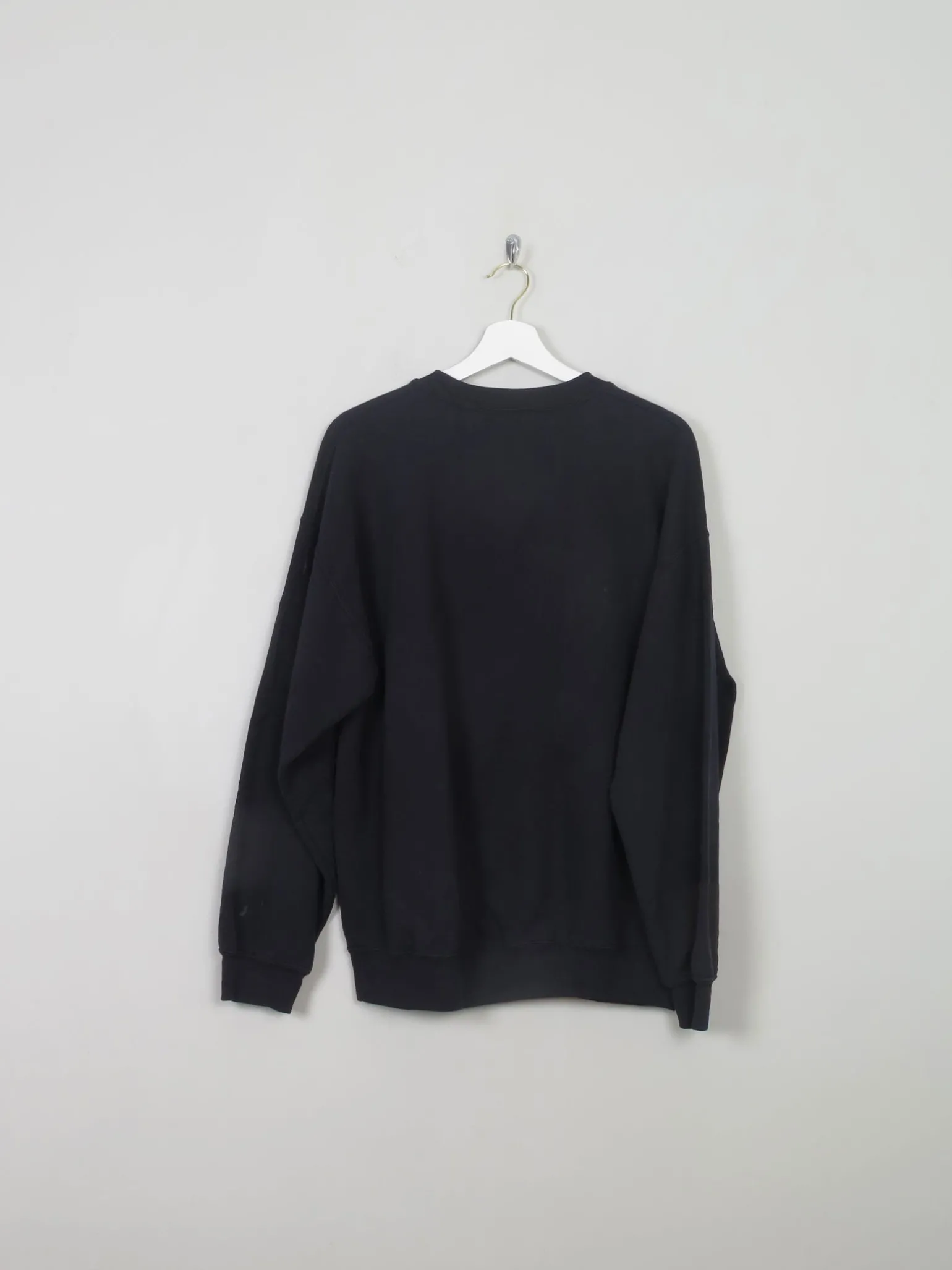 Men's Vintage Black Sweatshirt With Logo L