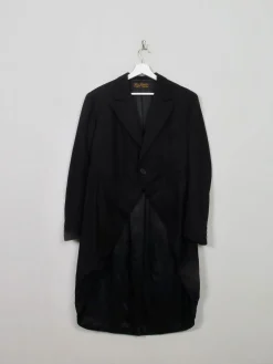 Mens Vintage Black Tails Coat 40