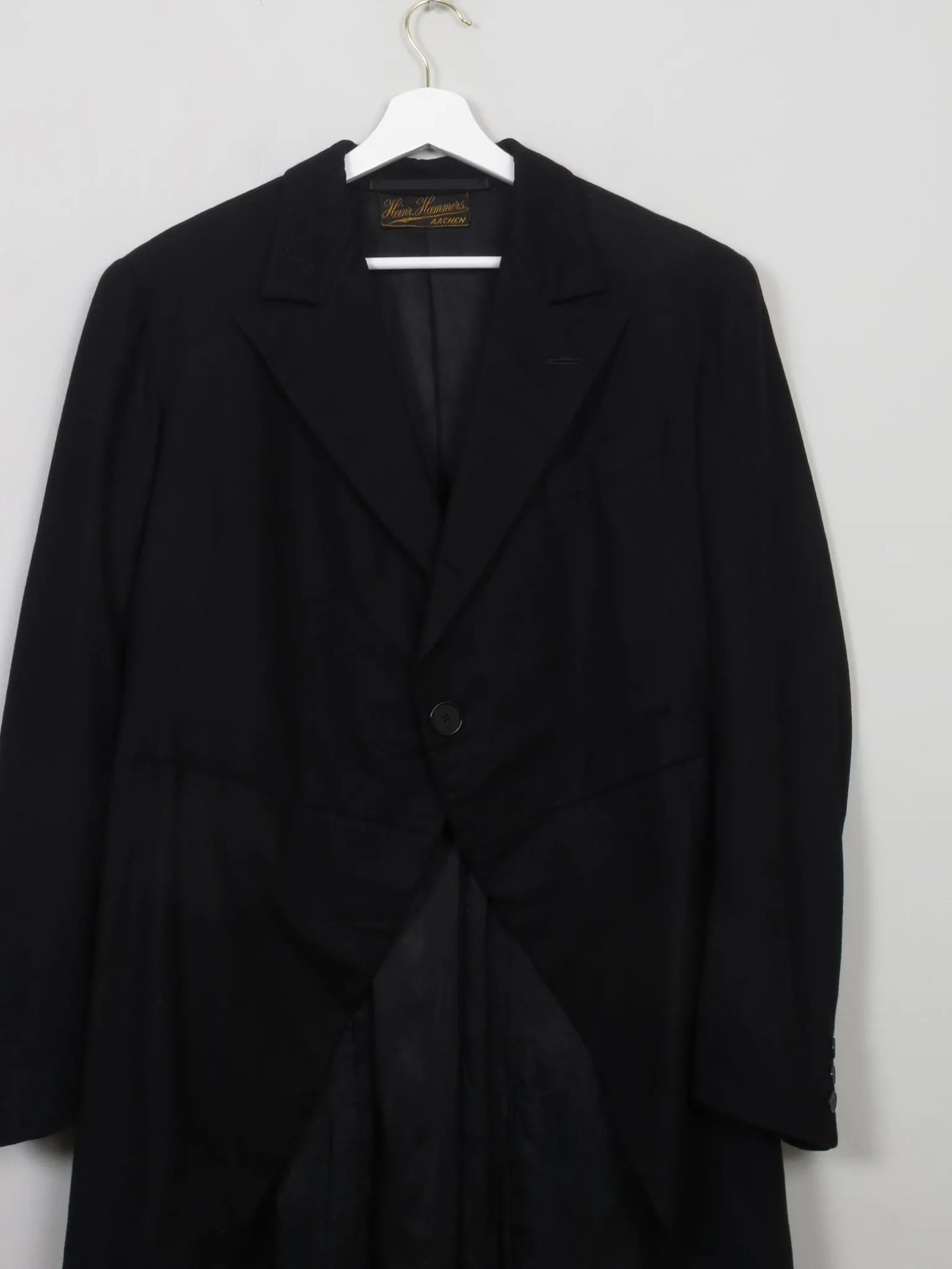 Mens Vintage Black Tails Coat 40