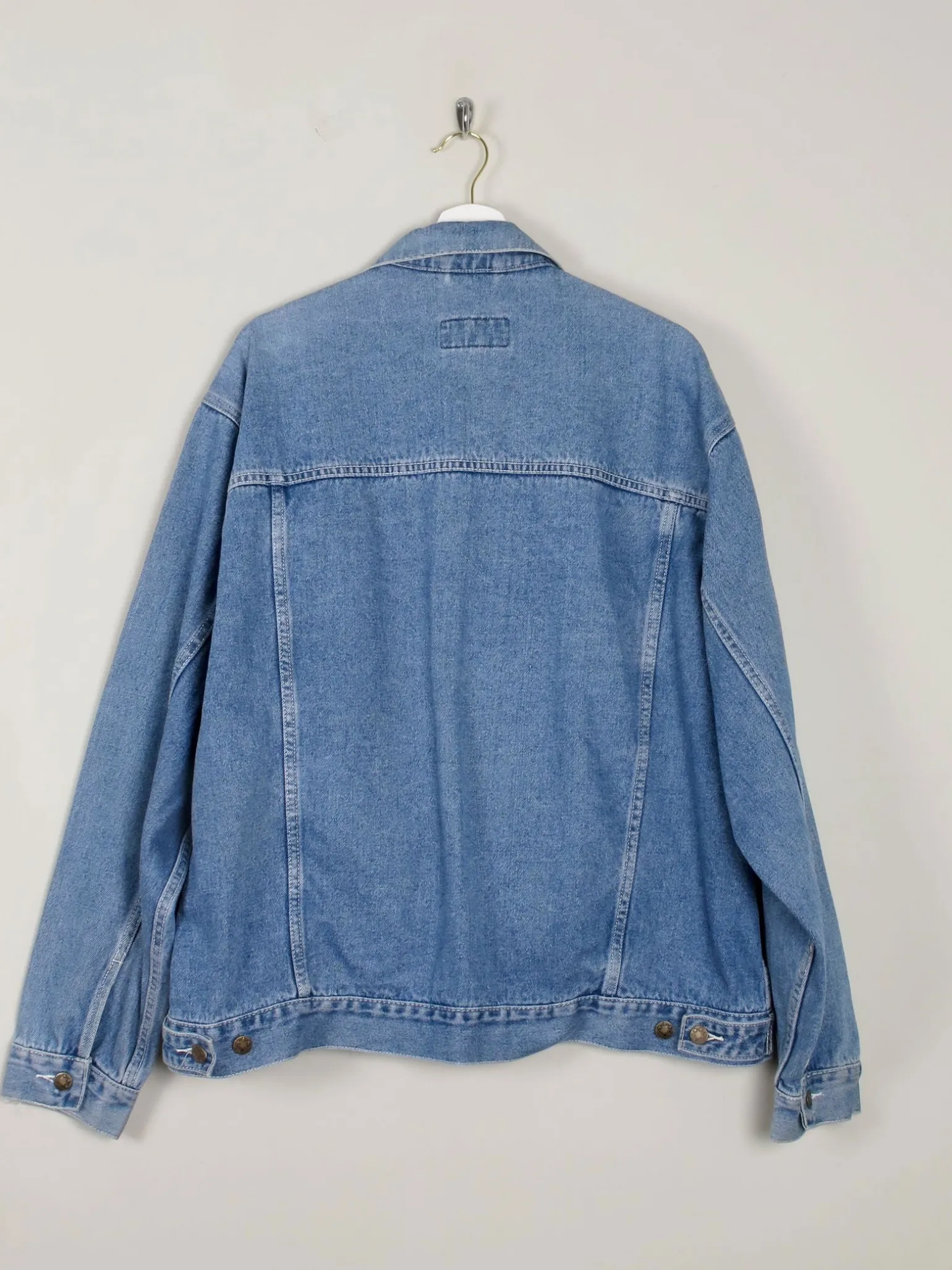 Men's Vintage Blue Denim Oversized Jacket XL