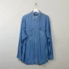 Men's Vintage Blue Denim Shirt Route 66 XL