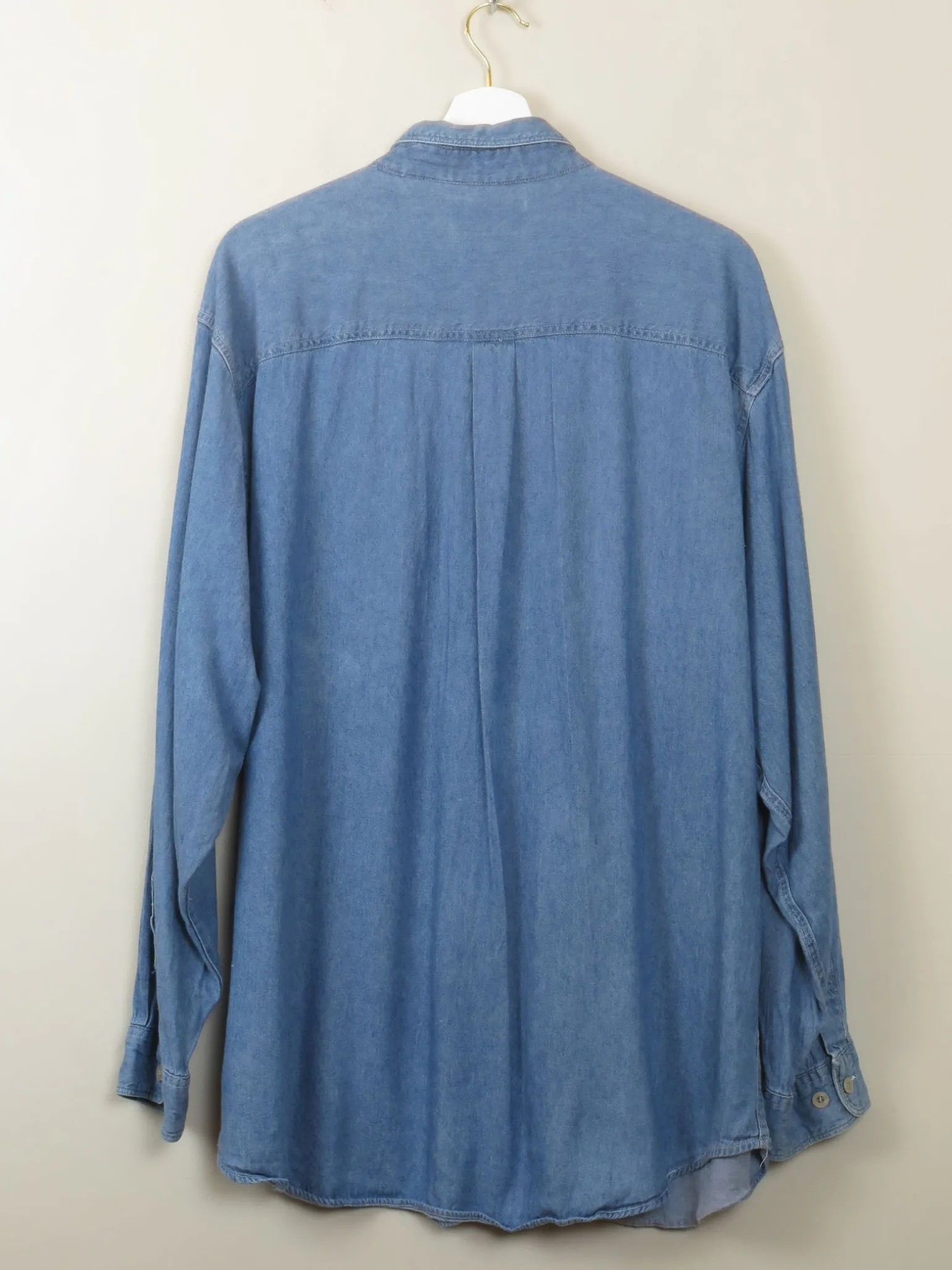 Men's Vintage Blue Denim Shirt Route 66 XL