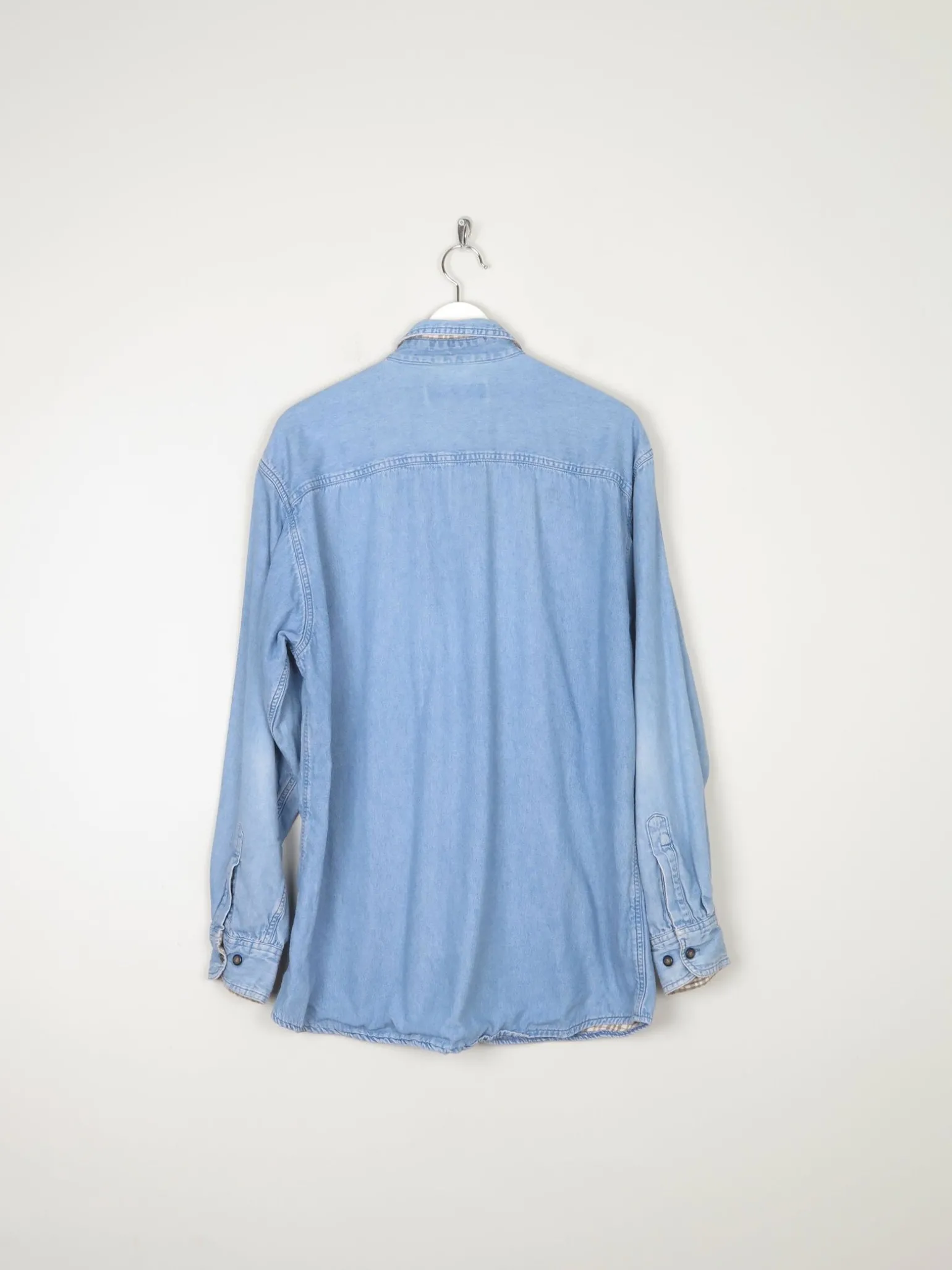 Men's Vintage Blue Denim Shirt L