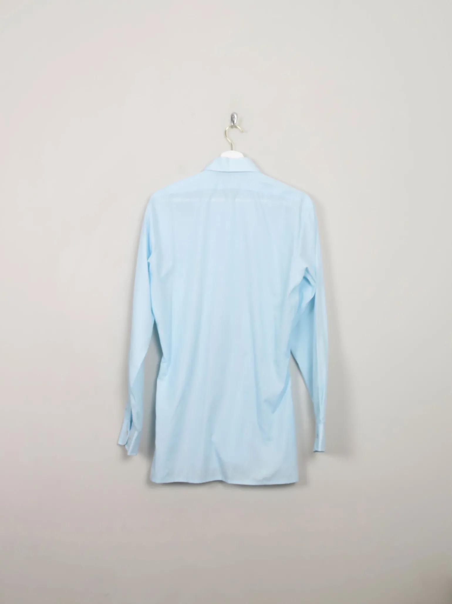 Men's Vintage Blue Embroidered Shirt S/M