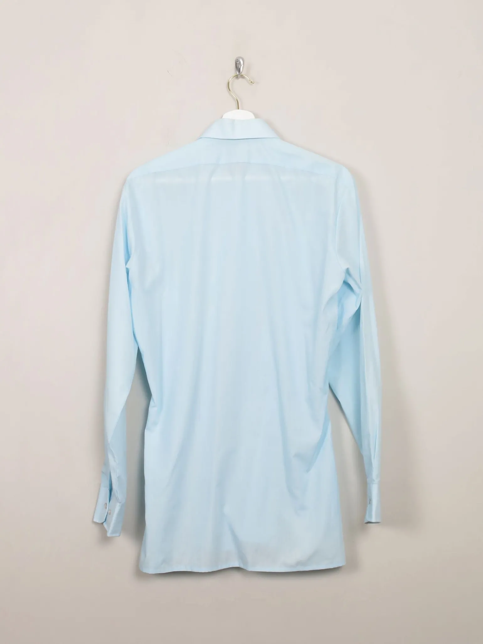 Men's Vintage Blue Embroidered Shirt S/M