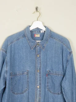 Men's Vintage Blue Levi's Denim Shirt Oversized L