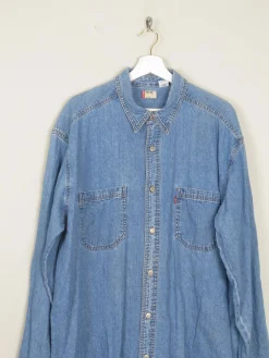 Men's Vintage Blue Levi's Denim Shirt Oversized L