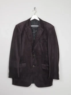 Men's Vintage Brown Velvet Jacket 42"
