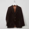 Men's Vintage Brown Velvet Jacket 40"