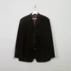 Men's Vintage Brown Velvet Jacket L