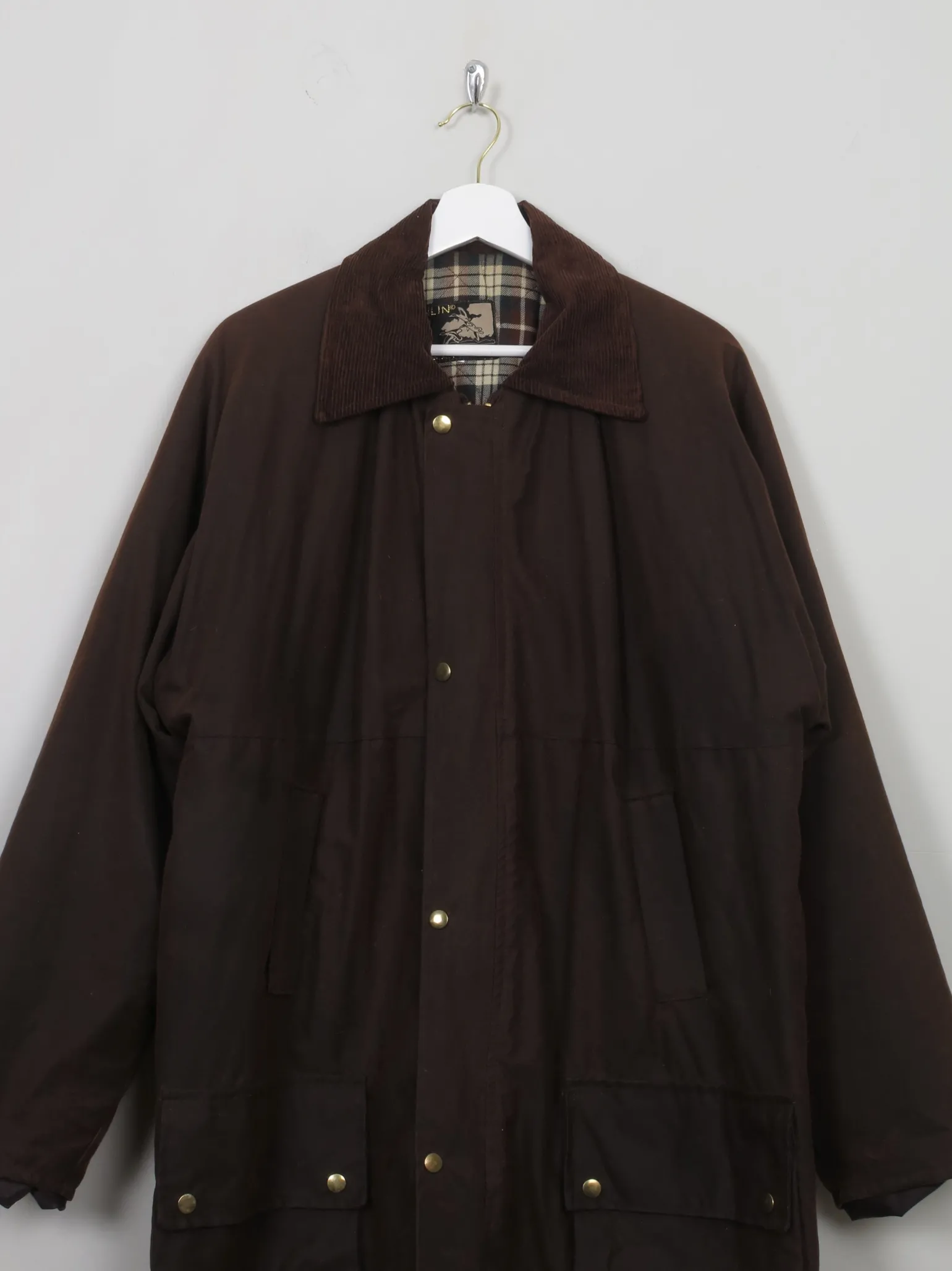 Men's Vintage Brown Wax Short Coat L/XL
