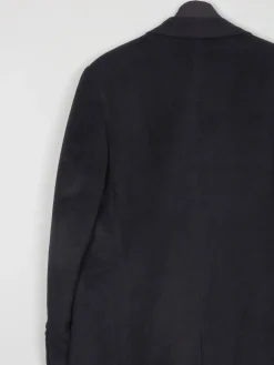 Mens Vintage Cashmere & Wool Black 3/4 Crombie Style Coat 40