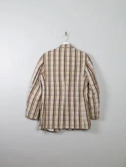 Men's Vintage Check Boater Style Jacket 38