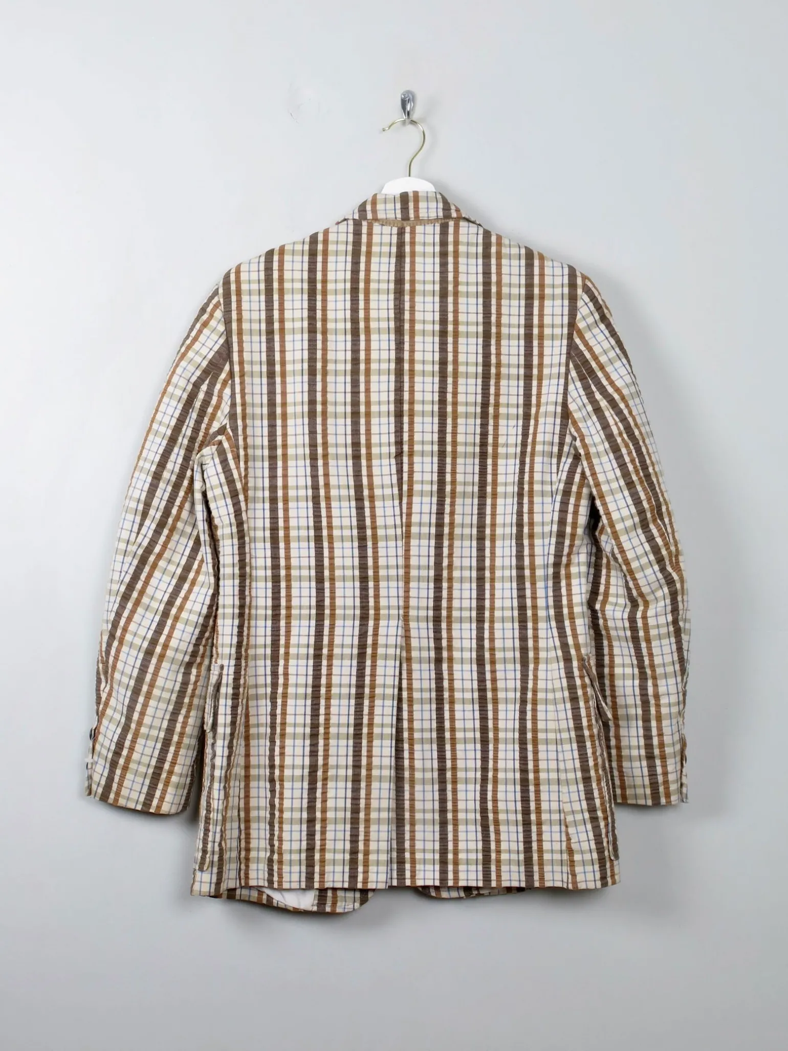 Men's Vintage Check Boater Style Jacket 38"