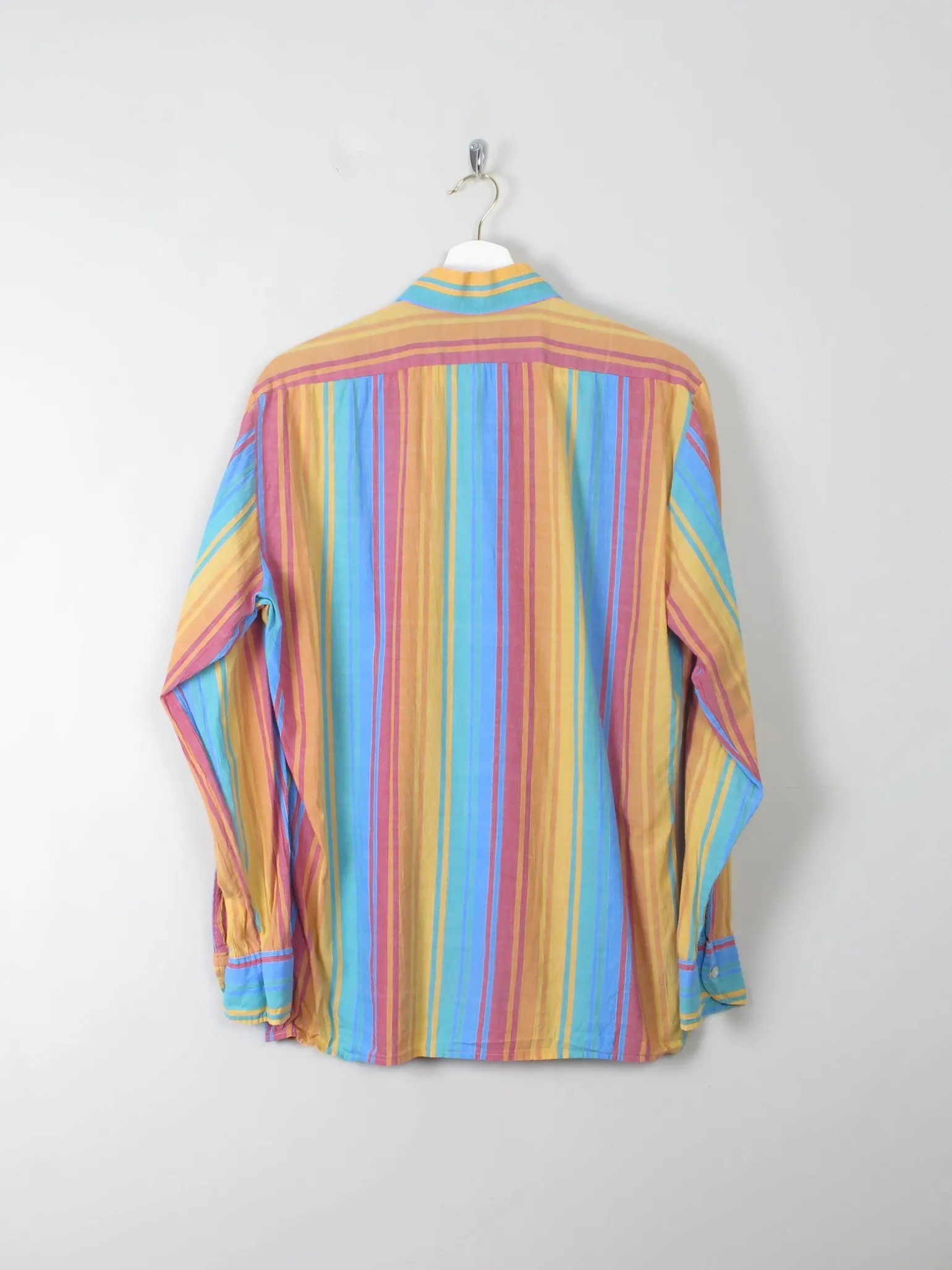 Men's Vintage Colourful Striped Shirt S