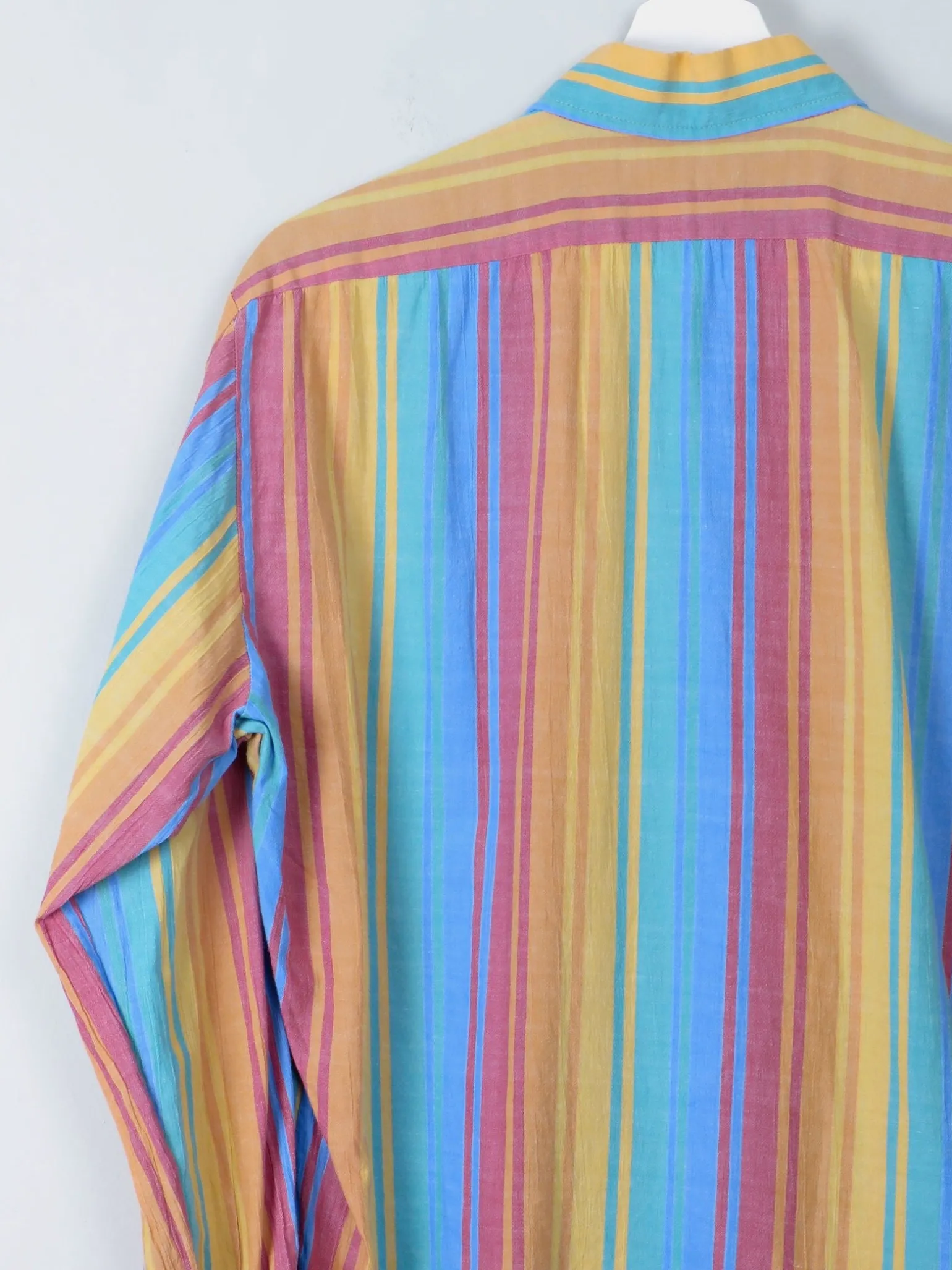 Men's Vintage Colourful Striped Shirt S