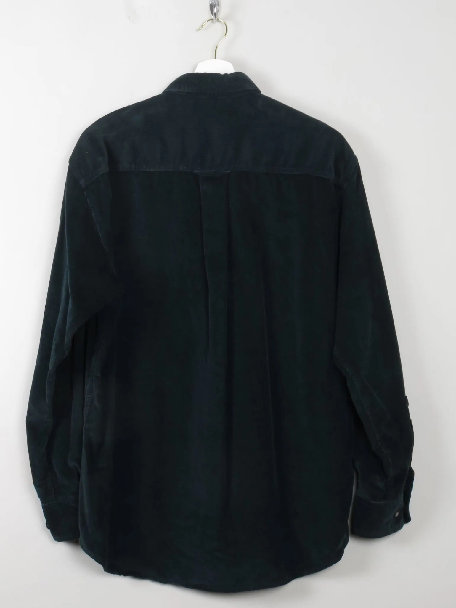 Men's Vintage Cord Green Shirt S