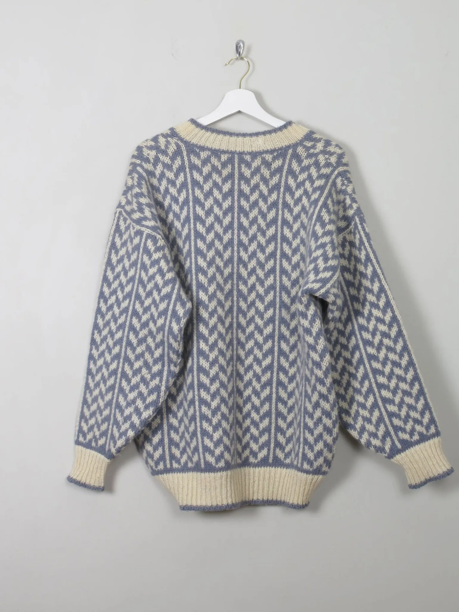Men's Vintage Danish Jumper V Neck M/L