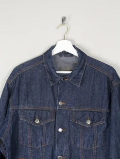 Men's Vintage Dark Blue Denim Jacket M/L