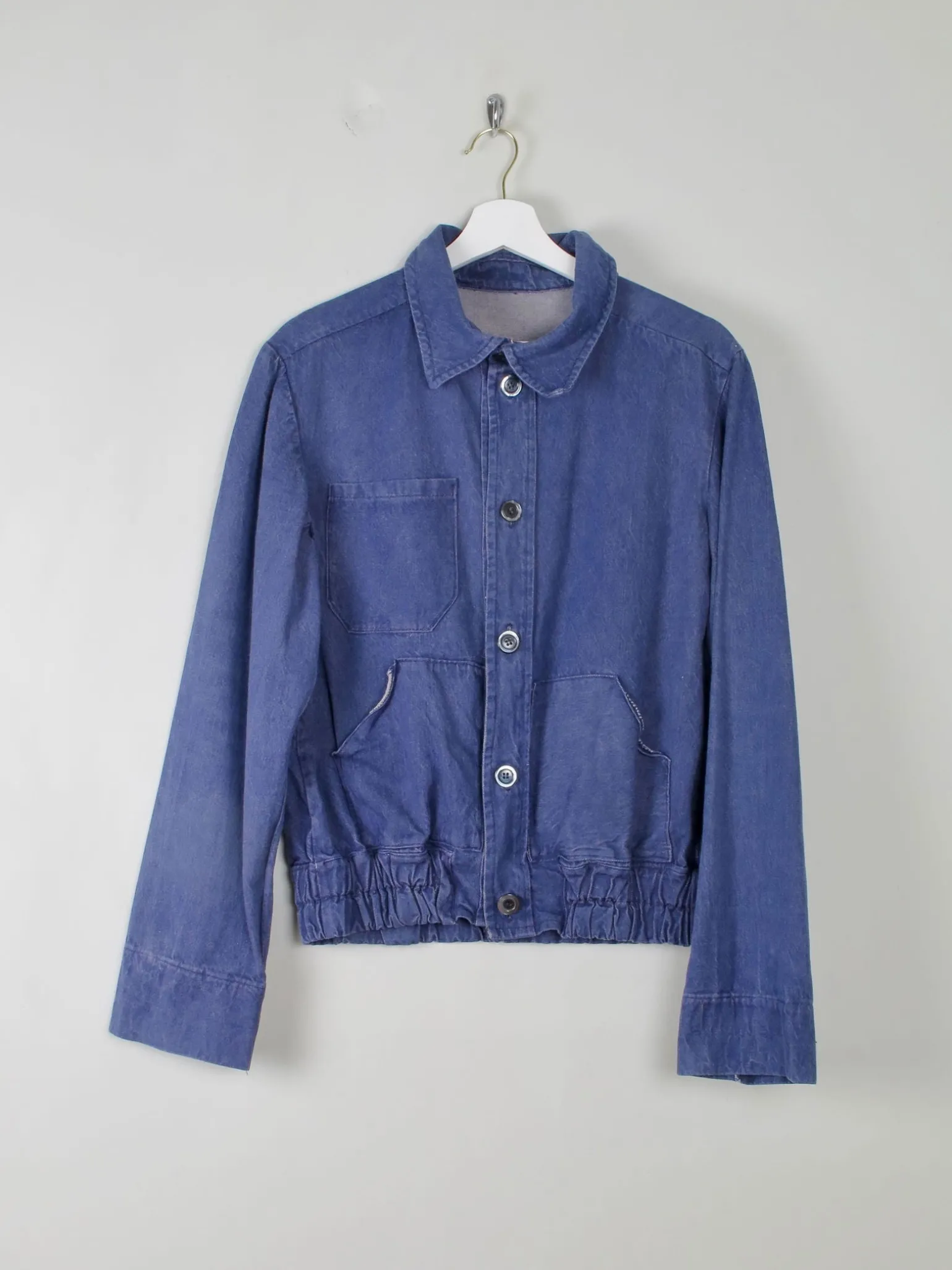 Men's Vintage Denim Bomber Jacket XS/S