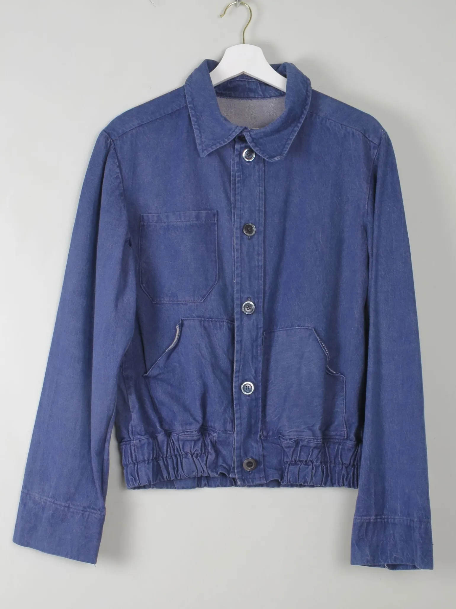 Men's Vintage Denim Bomber Jacket XS/S