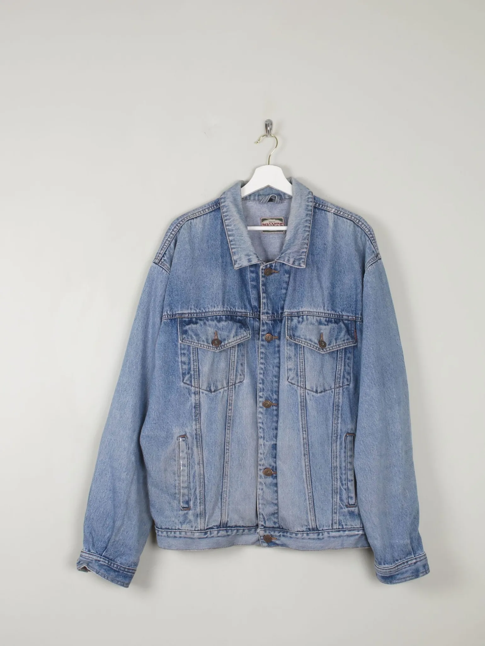 Men's Vintage Denim Jacket Blue XL