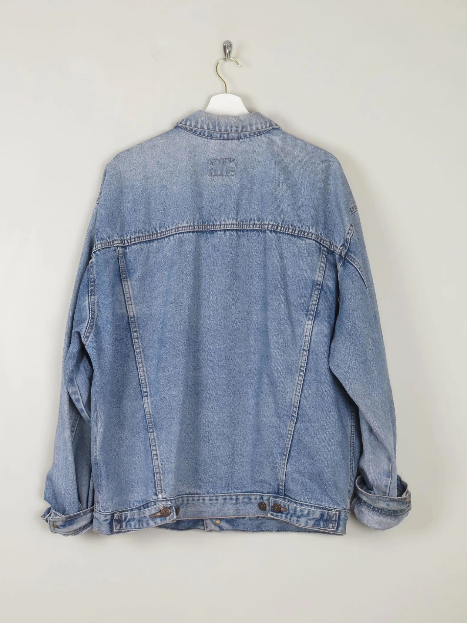 Men's Vintage Denim Jacket Blue XL