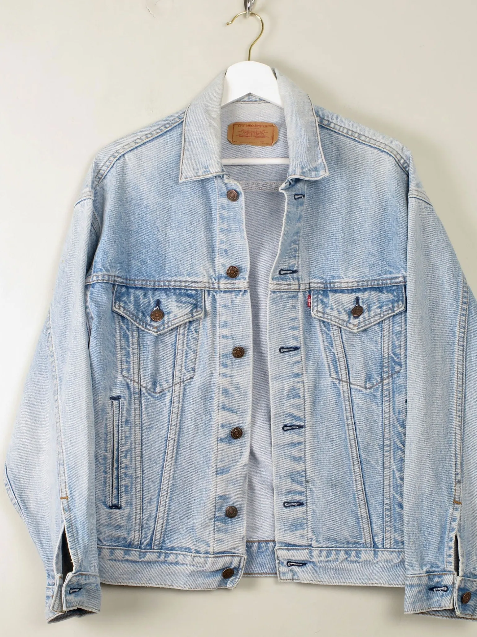 Men's Vintage Faded Blue Denim Levi's Jacket S