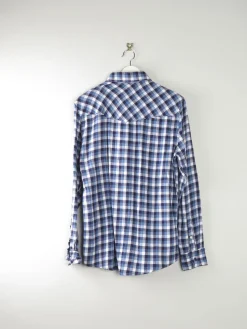 Men's Vintage Flannel Western Style Mens Shirt S