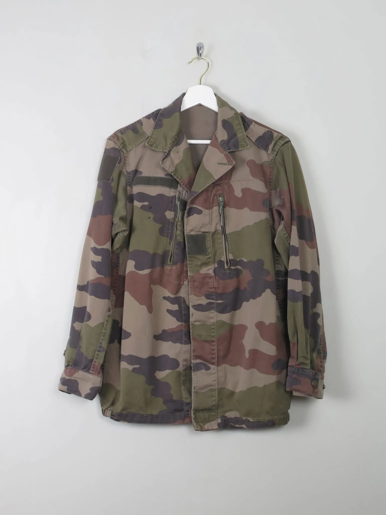 Men's Vintage French Army Camouflage Jacket S